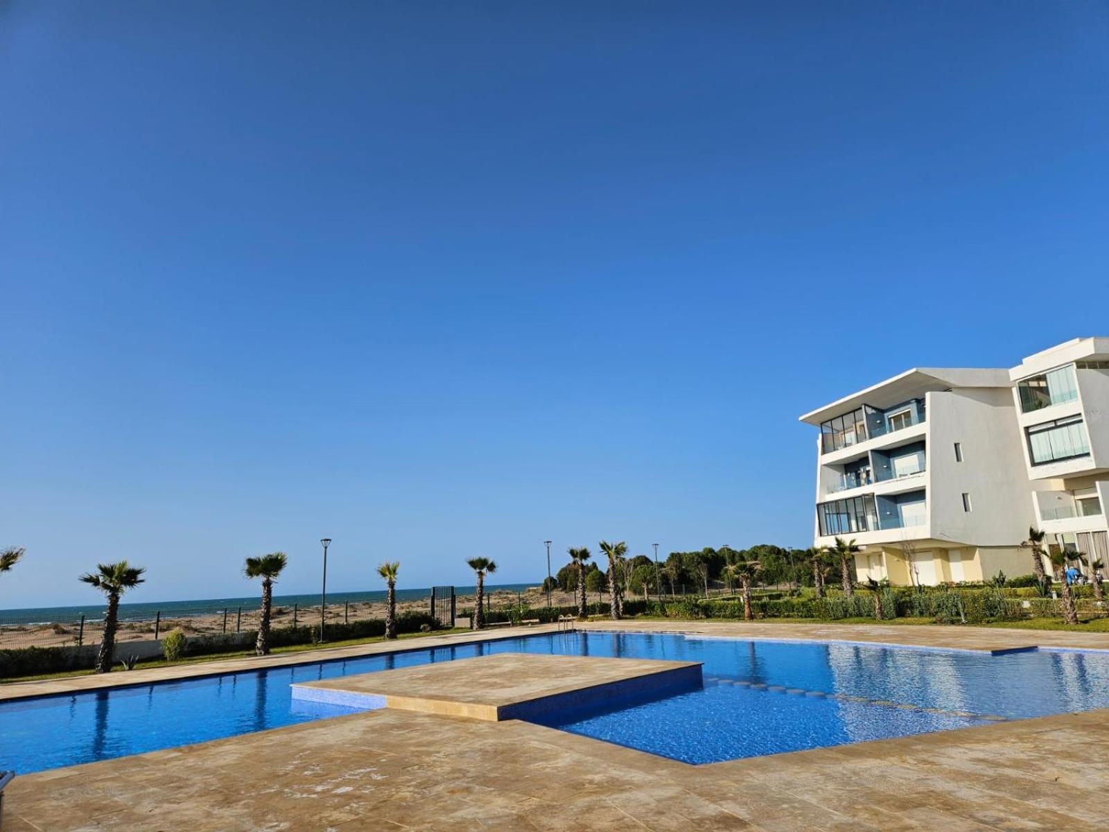 Sidi Rahal Blue View, Beachfront Wide Seaview With Pool Ngoại thất bức ảnh